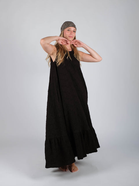 Abito Mimì in jacquard russell di cotone organico