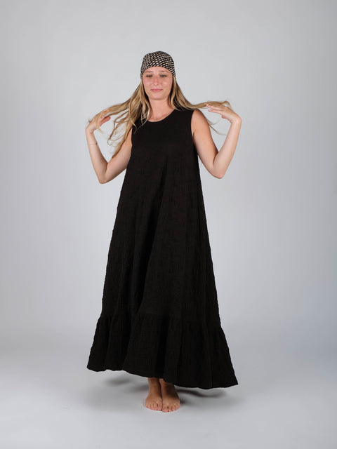Abito Mimì in jacquard russell di cotone organico