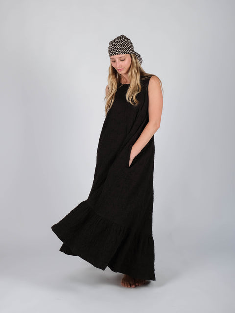 Abito Mimì in jacquard russell di cotone organico