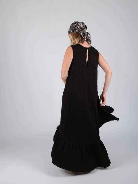 Abito Mimì in jacquard russell di cotone organico