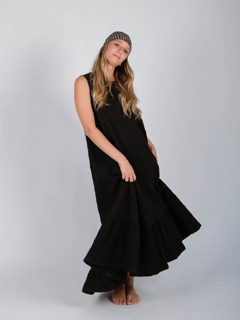 Abito Mimì in jacquard russell di cotone organico