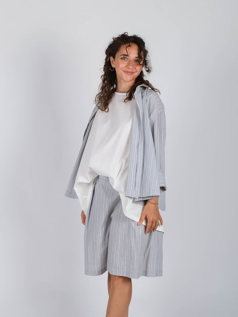 Bermuda Giacinto in Cotone Giapponese