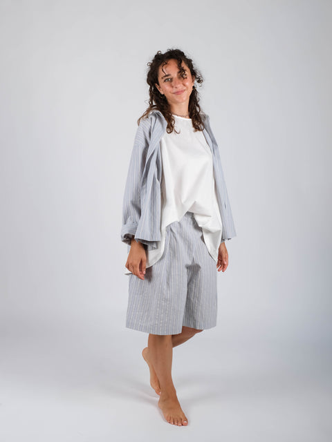 Bermuda Giacinto in Cotone Giapponese