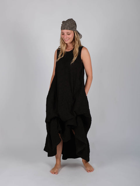 Abito Mimì in jacquard russell di cotone organico