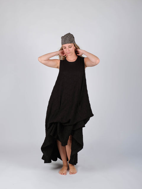 Abito Mimì in jacquard russell di cotone organico