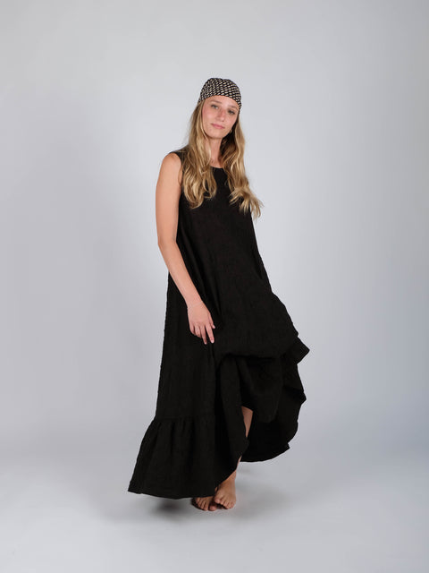 Abito Mimì in jacquard russell di cotone organico