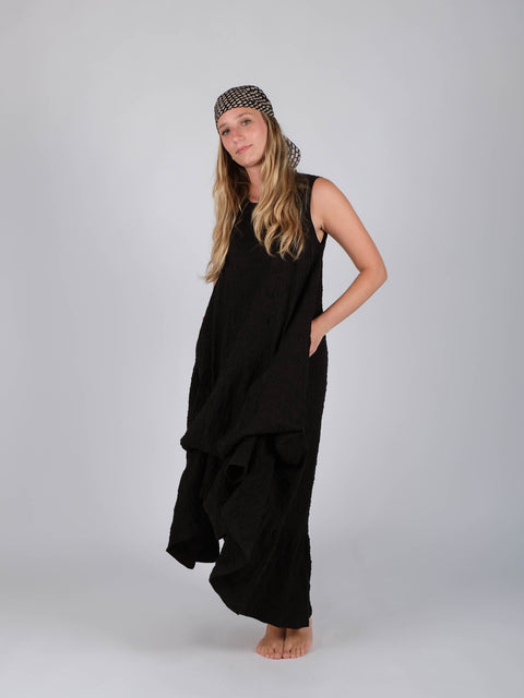 Abito Mimì in jacquard russell di cotone organico