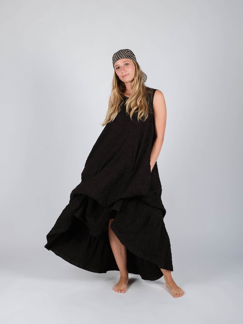 Abito Mimì in jacquard russell di cotone organico