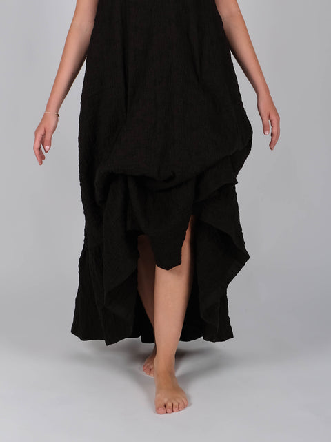 Abito Mimì in jacquard russell di cotone organico