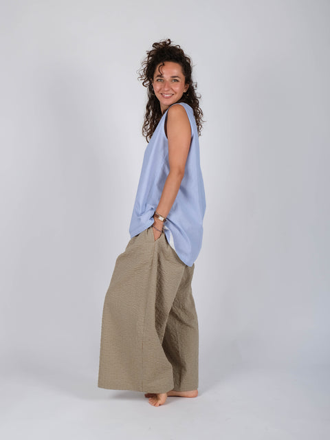 Pantalone Ninfea in cotone giapponese