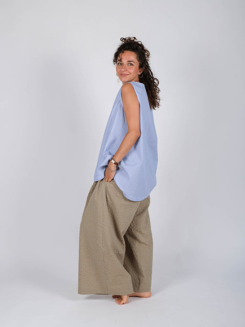 Pantalone Ninfea in cotone giapponese
