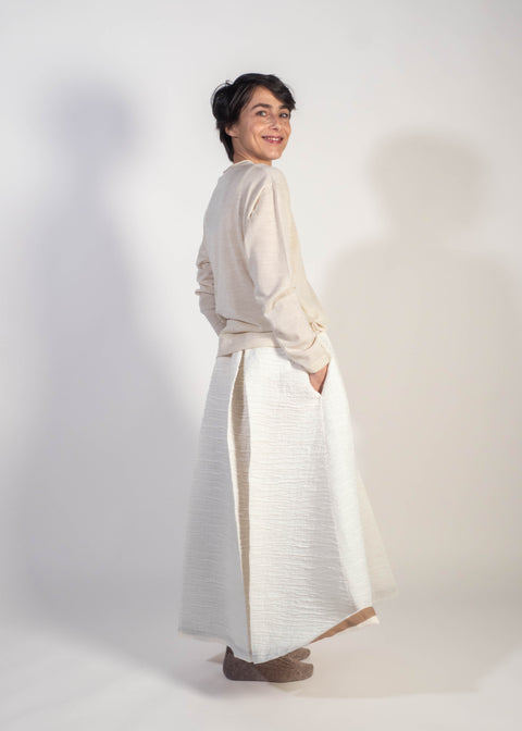 Gonna Maria Luna goffrata