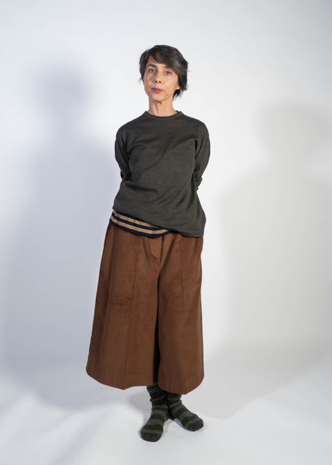 Pantabermuda Lorenzo in velluto 100% cotone.